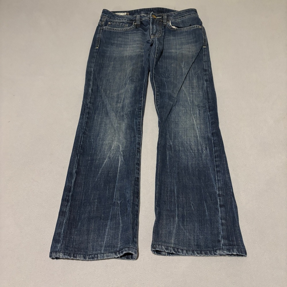 Buffalo David Bitton Kasey Womens Flare Jeans 28x34 Medium Wash Blue Denim Y2K